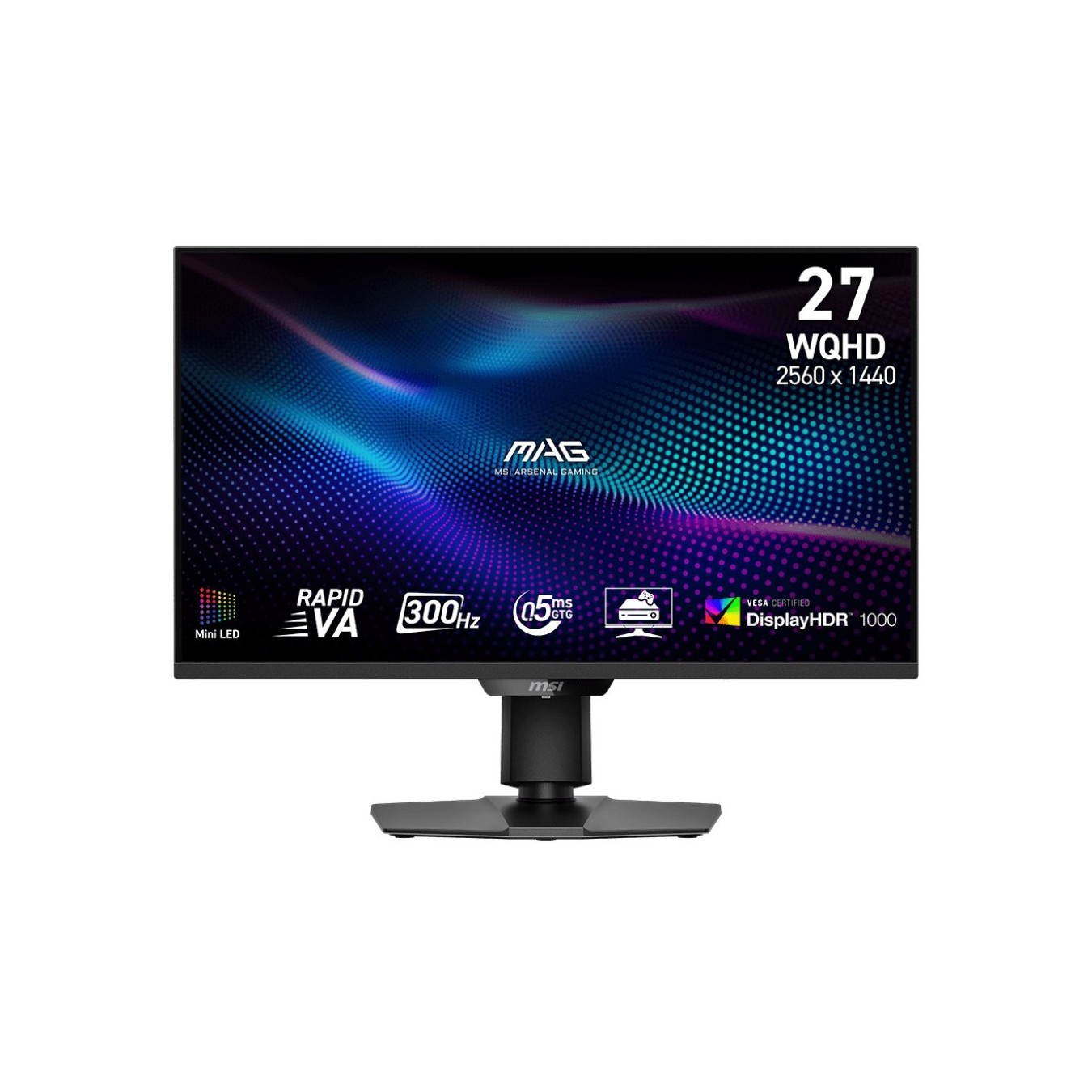 MSI MAG X30MV - 274QPFDE - 68.6 cm (27 inches). Black. QHD. Rapid VA. DP. HDMI. Mini-LED. 300Hz Panel