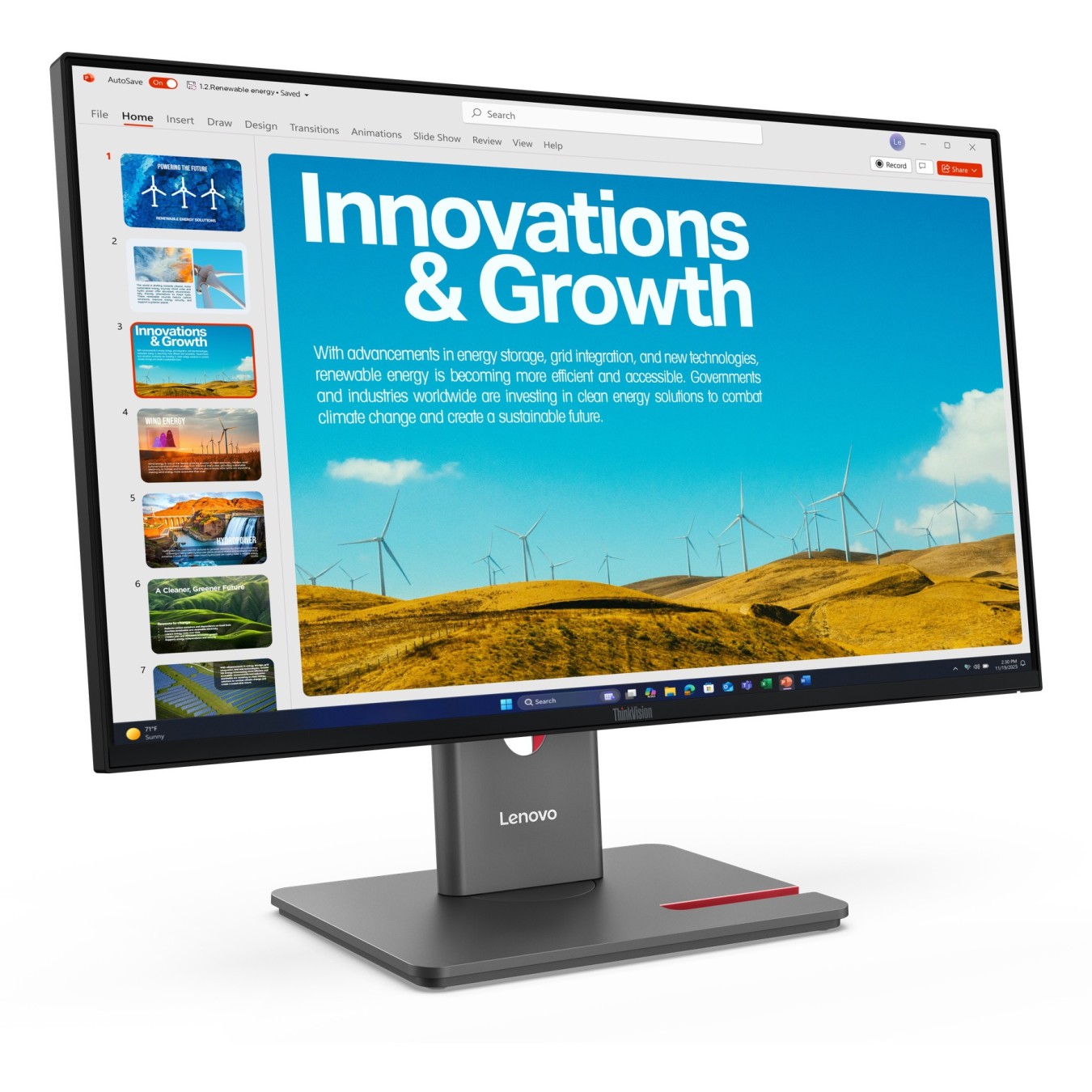 Lenovo ThinkVision - P24QD-40 - 23.8-inch QHD HDMI DP USB-C DOC — Buy in Cyprus with Fast Delivery