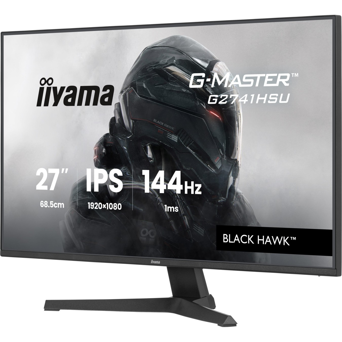 iiyama G-Master - G2741HSU-B1 - 68.6 cm (27?) (1920×1080) 16:9 IPS 1 ms (MPRT) 144 Hz HDMI DisplayPort VESA 100×100 Black