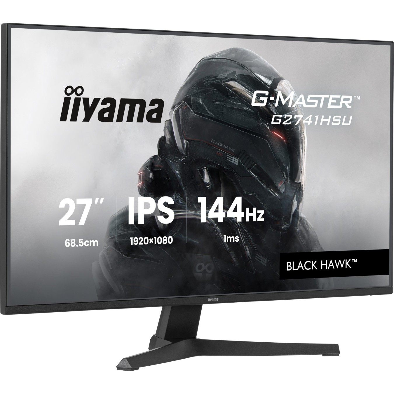 iiyama G-Master - G2741HSU-B1 - 68.6 cm (27?) (1920×1080) 16:9 IPS 1 ms (MPRT) 144 Hz HDMI DisplayPort VESA 100×100 Black