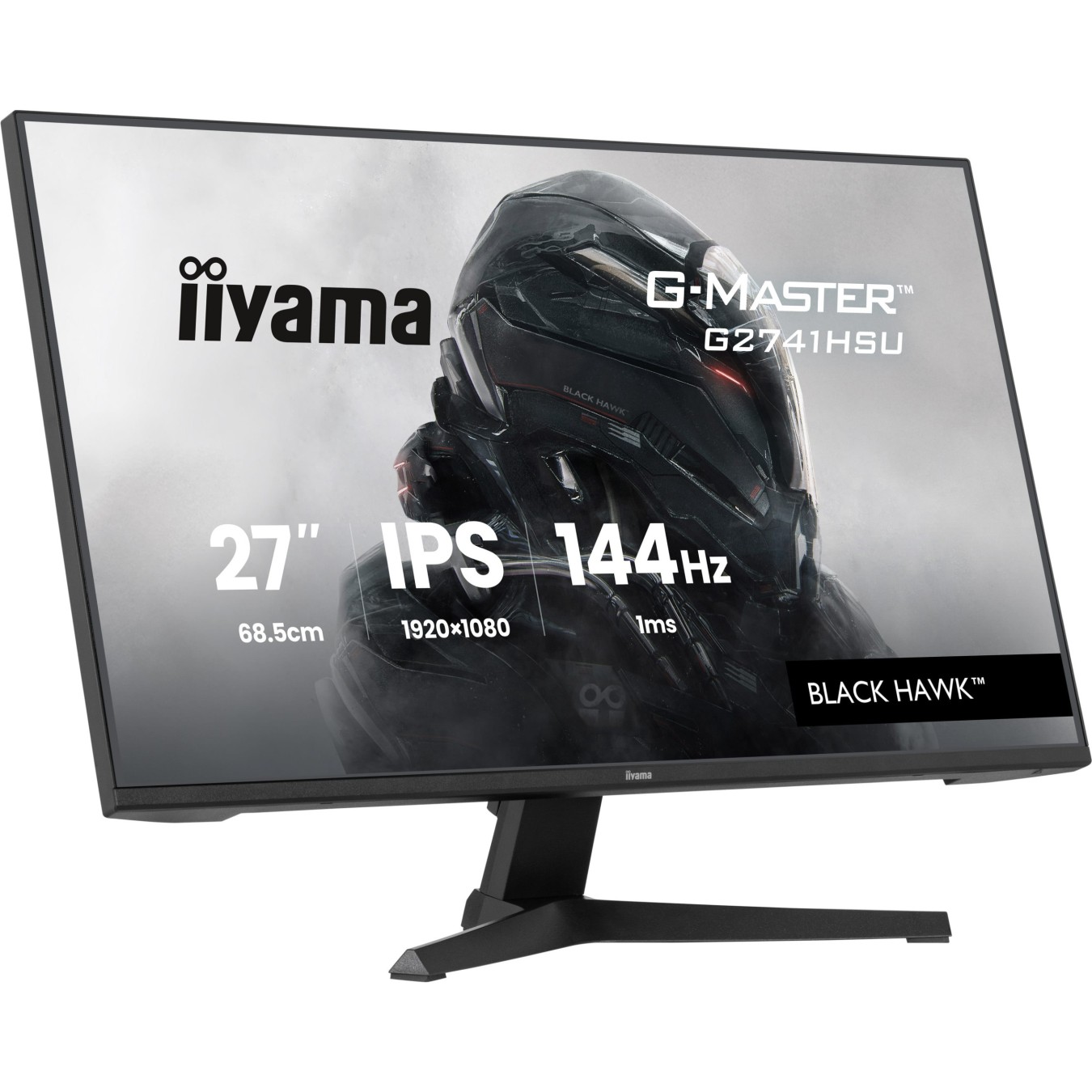 iiyama G-Master - G2741HSU-B1 - 68.6 cm (27?) (1920×1080) 16:9 IPS 1 ms (MPRT) 144 Hz HDMI DisplayPort VESA 100×100 Black