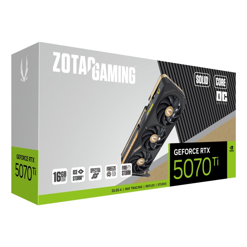 Buy ZOTAC GAMING GeForce RTX 5070 Ti SOLID CORE OC - 16GB GDDR7, 256-bit, 3x Fan... in Cyprus, Nicosia, Limassol, Larnaka, Pafos