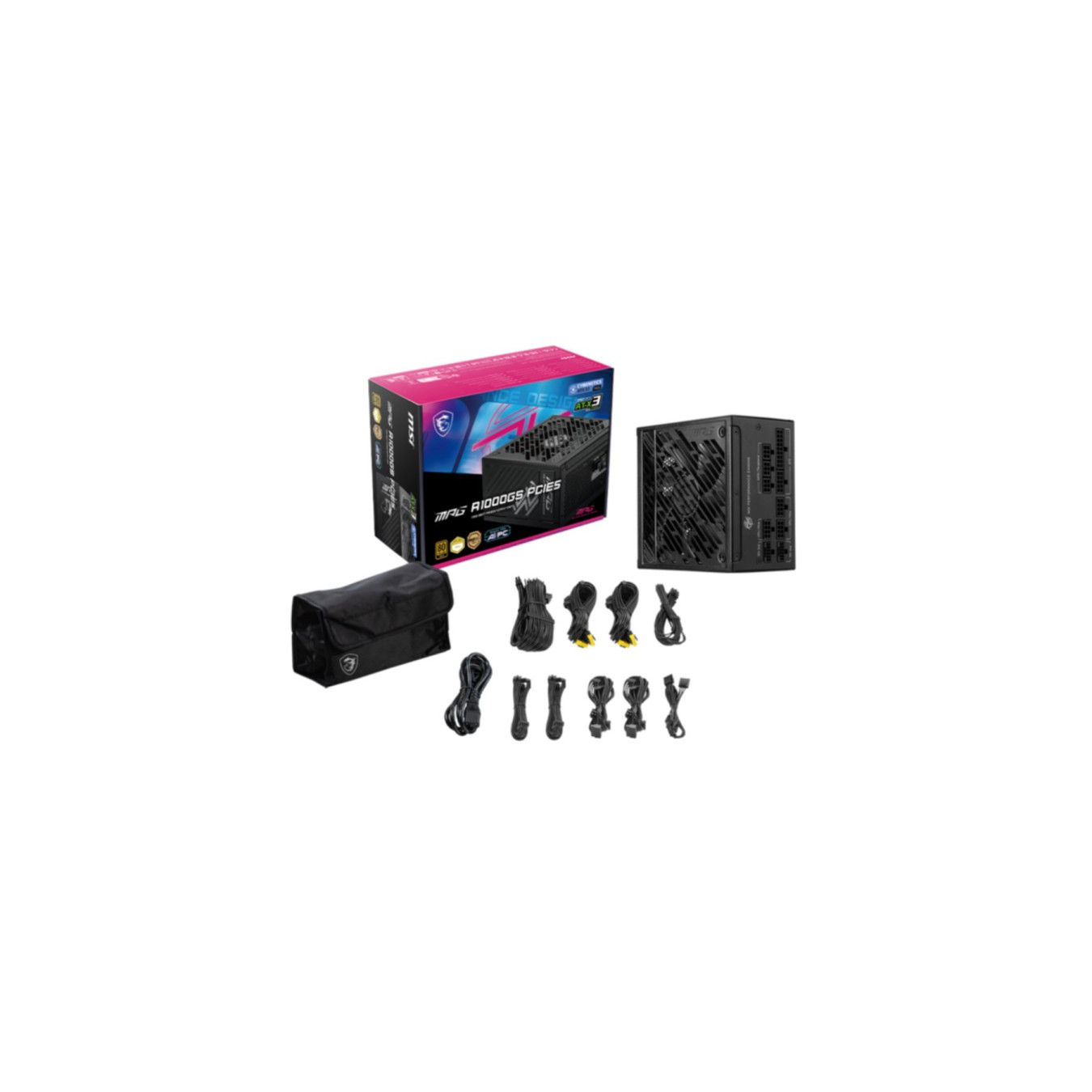 MSI MPG A1000GS - 1000W (ATX 3.1) PCIe 5.1 PSU - Fully-Modular, 80+ Gold — Buy in Cyprus with Fast Delivery