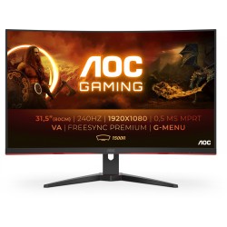 AOC C32G2ZE 31.5" 1080p VA Curved 240Hz 0.5ms FreeSync Premium Gaming Monitor (Boxed) — Buy in Cyprus with Fast Delivery