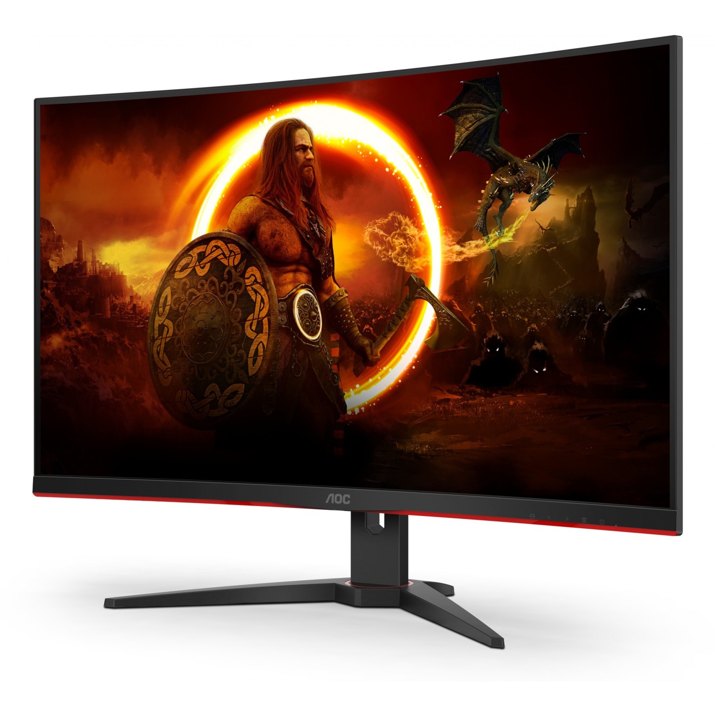 AOC C32G2ZE 31.5" 1080p VA Curved 240Hz 0.5ms FreeSync Premium Gaming Monitor (Boxed) — Buy in Cyprus with Fast Delivery