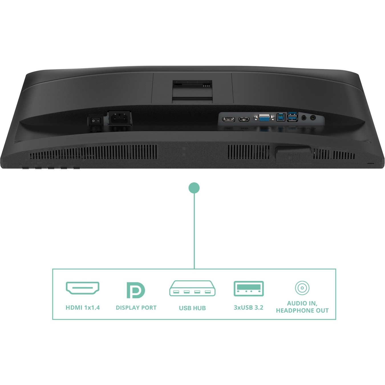 AOC Monitor - 24P4U - 60.5 cm (23.8") 16:9 HDMI+DP+DVI+USB IPS Lift Black — Buy in Cyprus with Fast Delivery