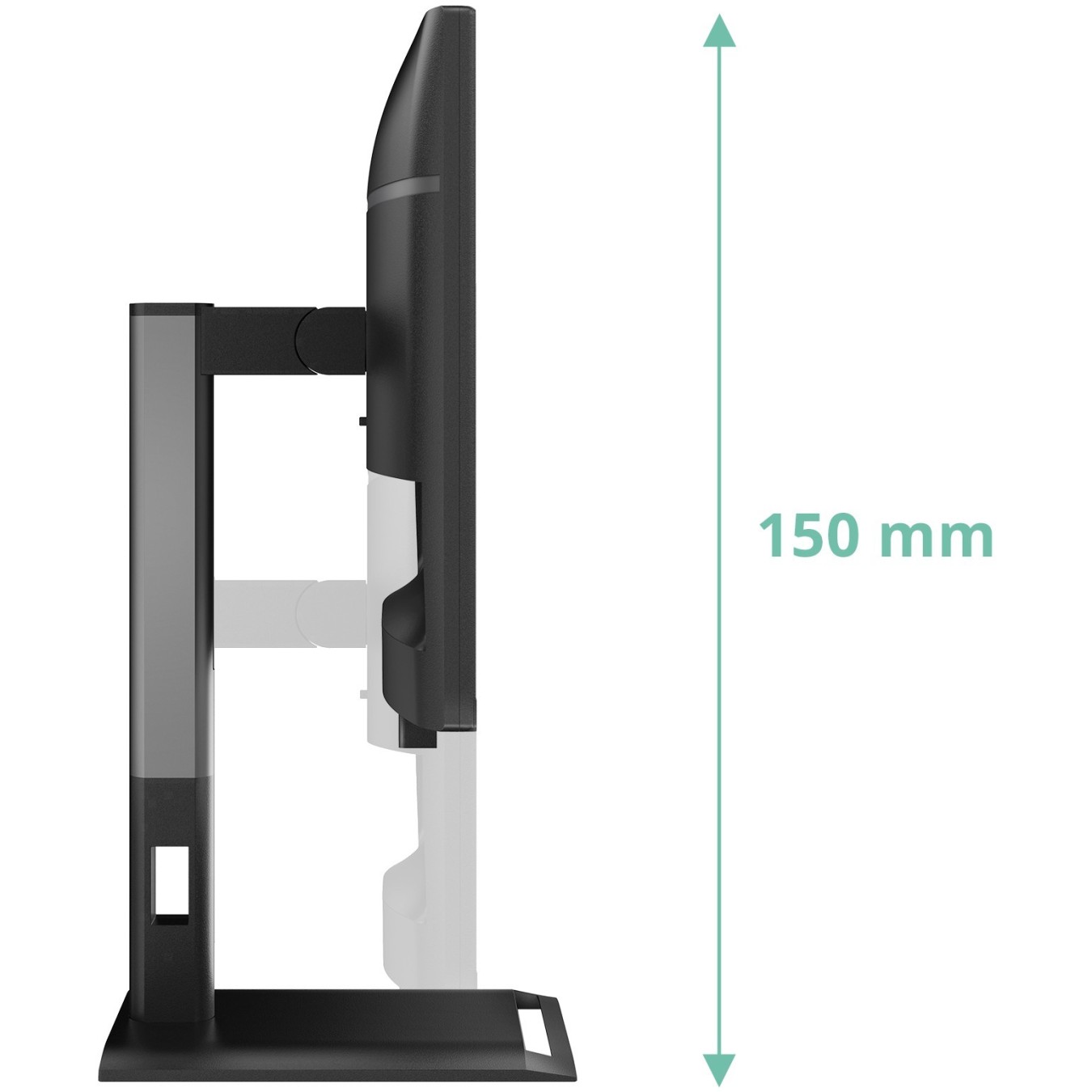 AOC Monitor - 24P4U - 60.5 cm (23.8") 16:9 HDMI+DP+DVI+USB IPS Lift Black — Buy in Cyprus with Fast Delivery