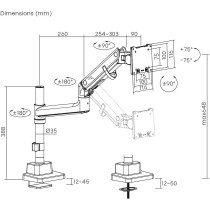DIGITUS Single Monitor Mount - 57-inch - 27 kg — Buy in Cyprus with Fast Delivery