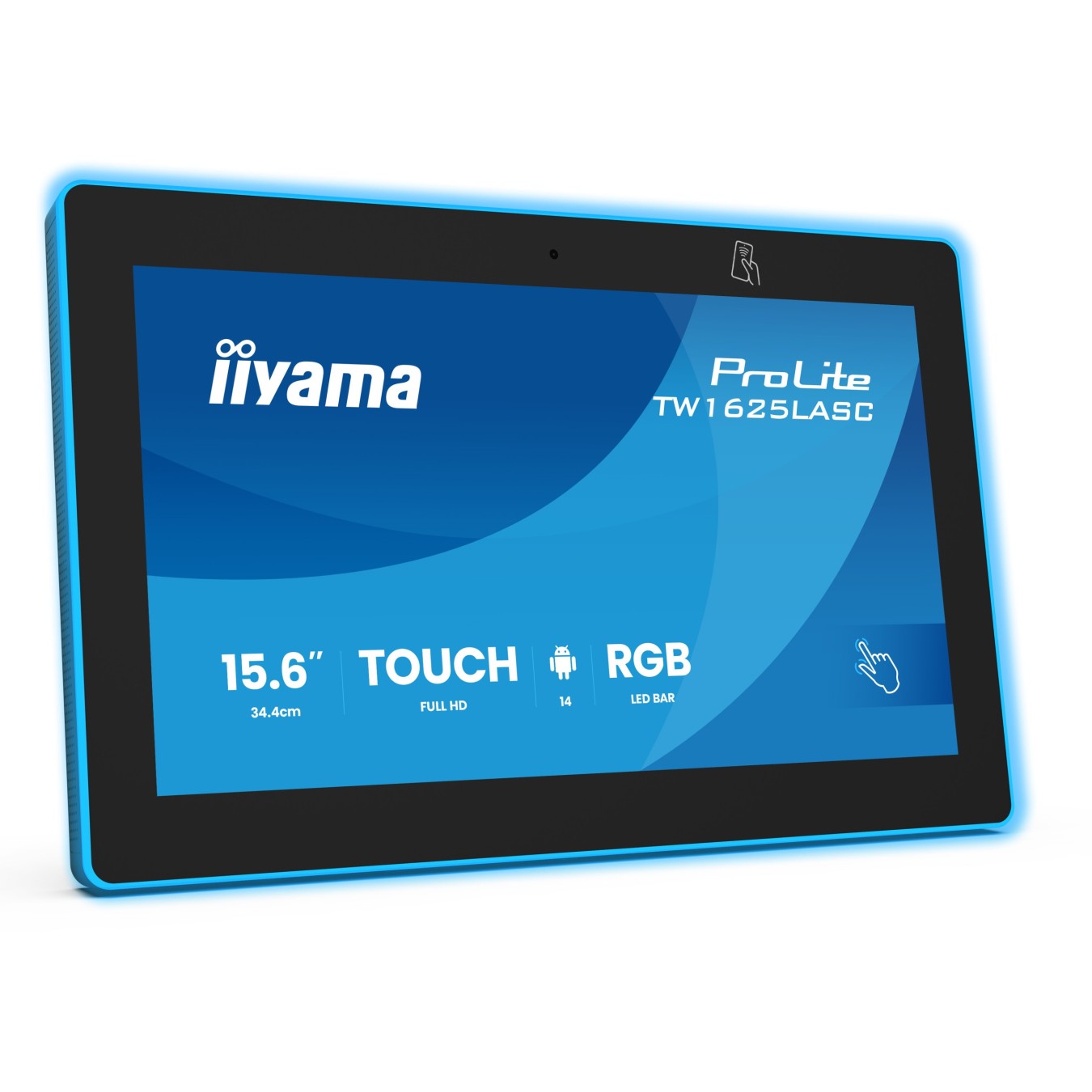 IIYAMA 34.4cm (15.6') 16:9 M-Touch IPS - TW1625LASC-B3PNR - 34.4cm (15.6'), 16:9, M-Touch IPS