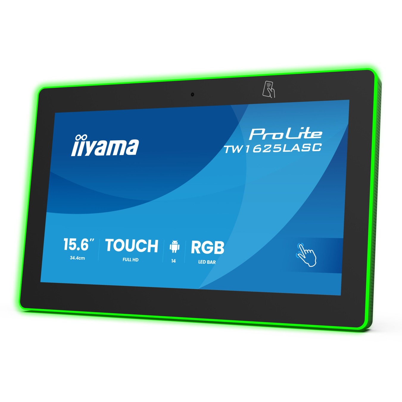 IIYAMA 34.4cm (15.6') 16:9 M-Touch IPS - TW1625LASC-B3PNR - 34.4cm (15.6'), 16:9, M-Touch IPS