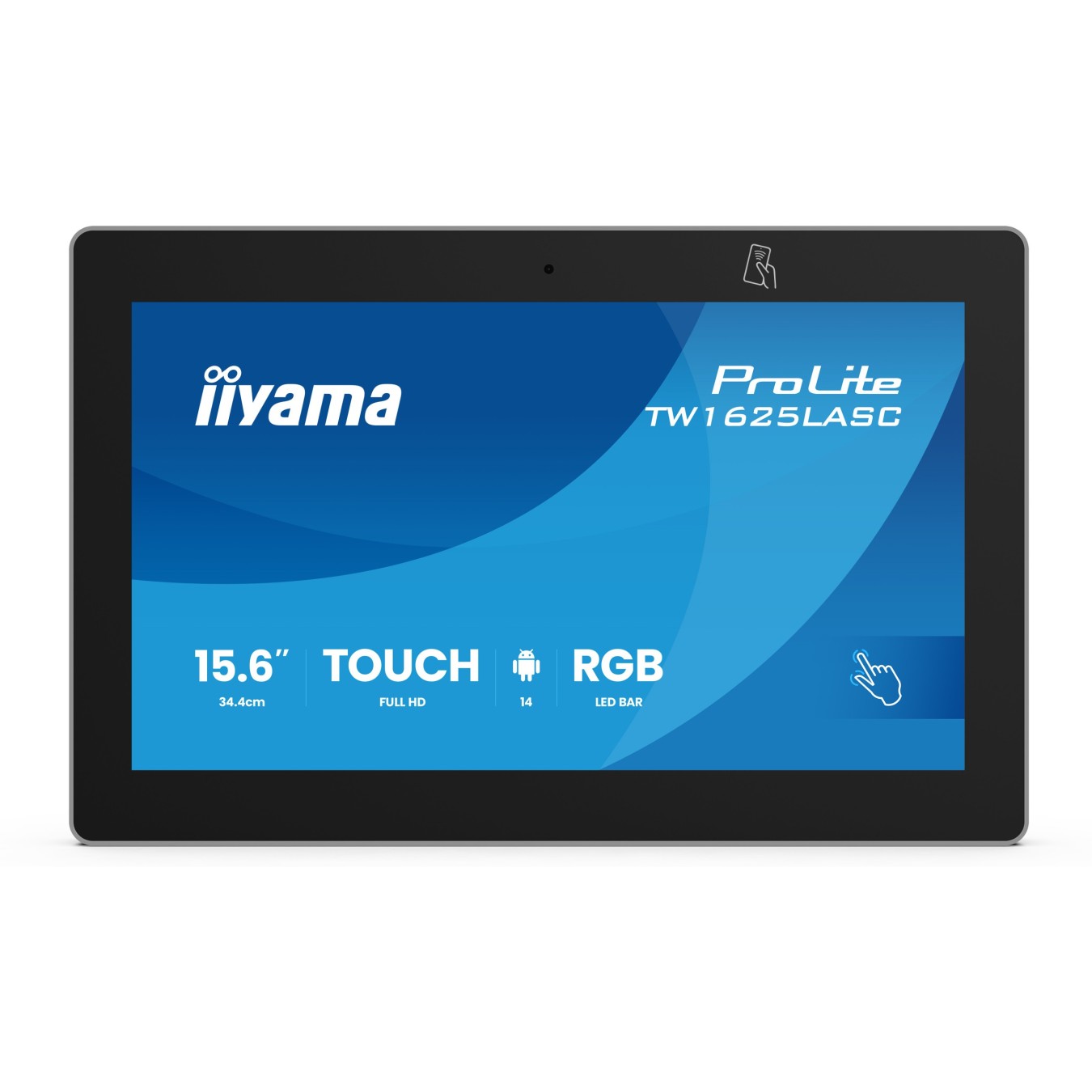 IIYAMA 34.4cm (15.6') 16:9 M-Touch IPS - TW1625LASC-B3PNR - 34.4cm (15.6'), 16:9, M-Touch IPS