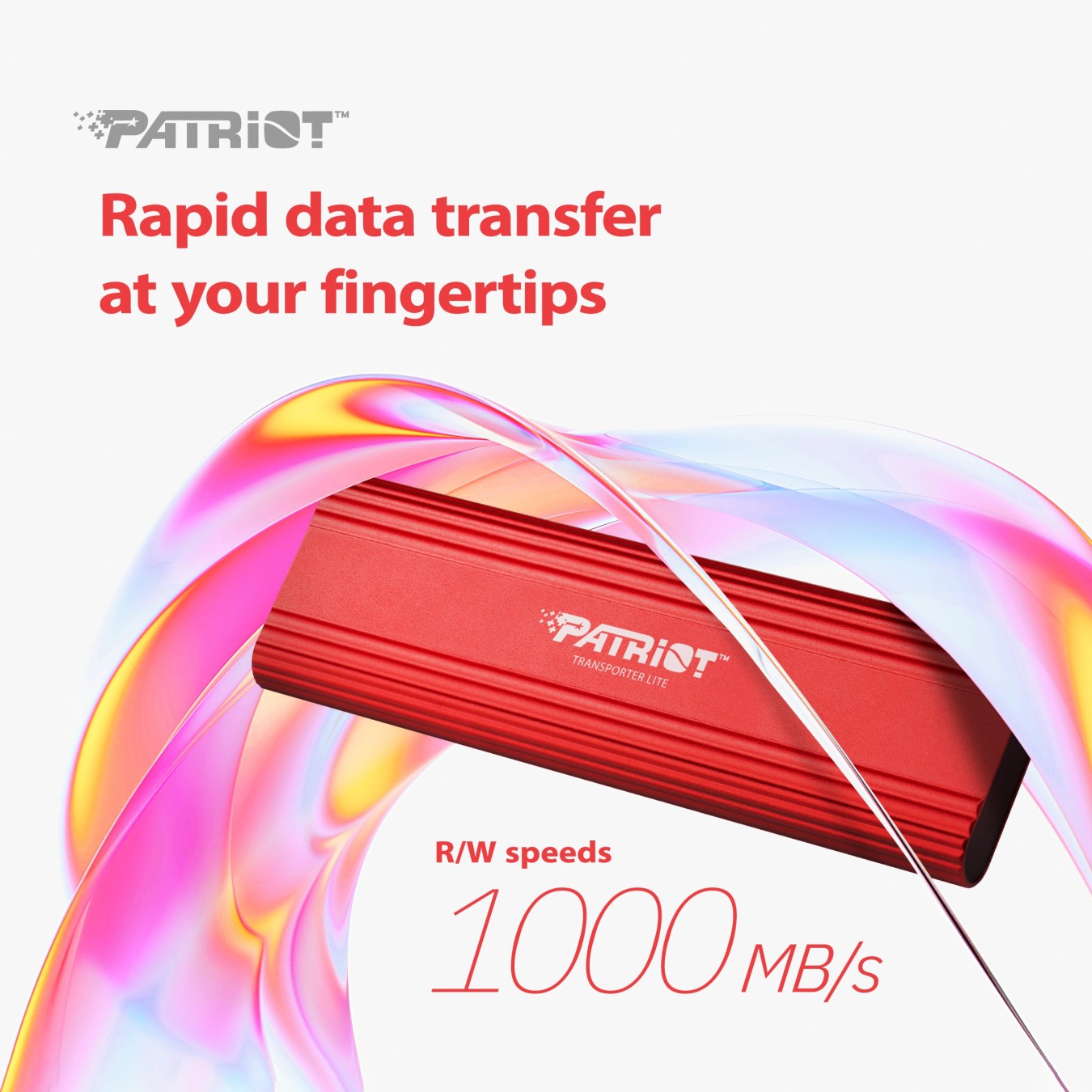 Patriot Transporter Lite - 4TB, Red — Buy in Cyprus with Fast Delivery