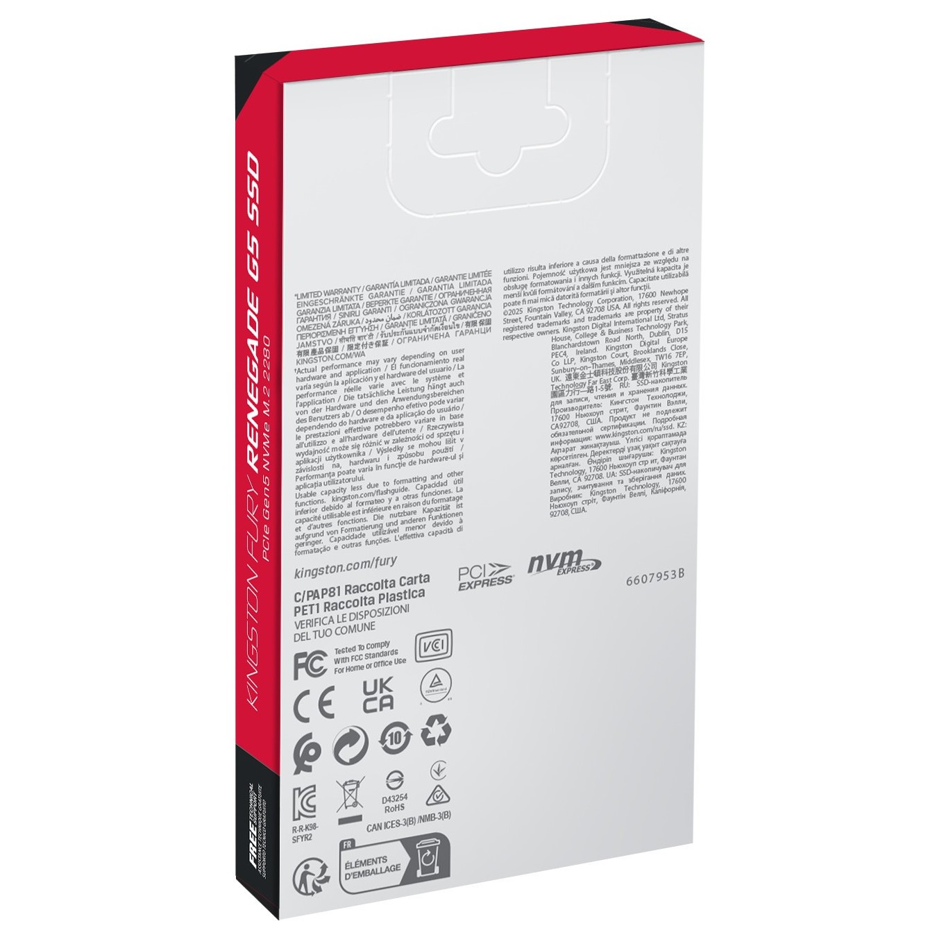 M.2 8TB Kingston PCI-E NVMe Gen5 FURY Renegade - Characteristics — Buy in Cyprus with Fast Delivery