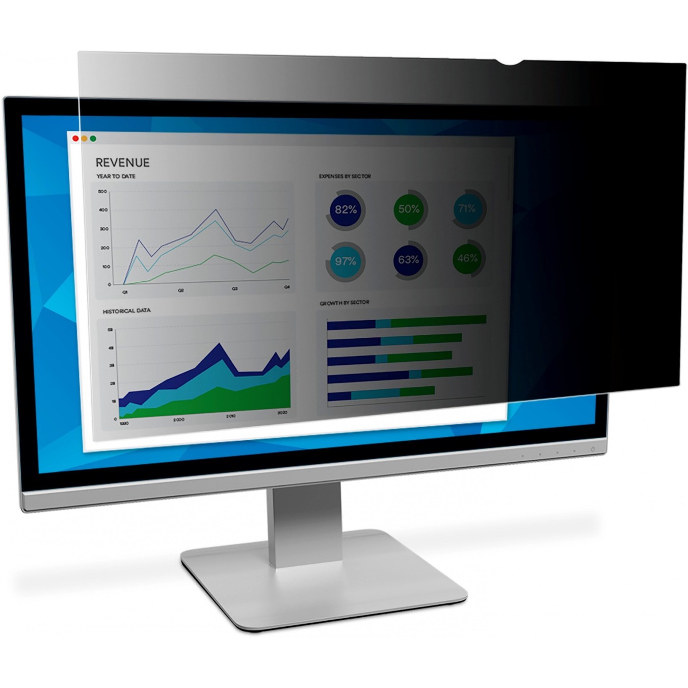 3M Privacy Filter - PF340W2B - Standard Desktop 34.0' 21:9 — Buy in Cyprus with Fast Delivery