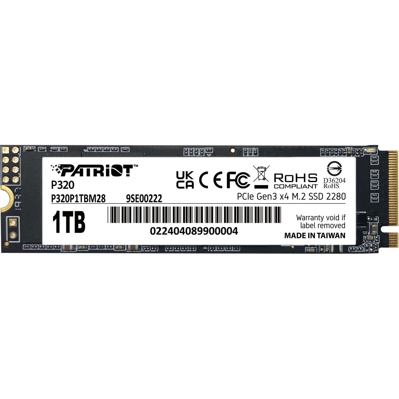 Patriot M.2 - P320 - 1 TB - PCIe 3.0 x4 - NVMe 1.3 - M.2 2280 — Buy in Cyprus with Fast Delivery