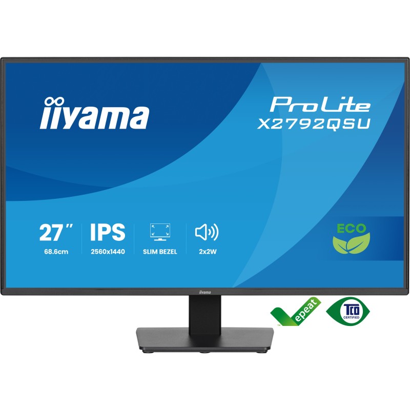 Buy IIYAMA 68.6cm (27') 16:9 HDMI+DP+2xUSB IPS - X2792QSU-B1 - 68.6cm (27'), 16:... in Cyprus, Nicosia, Limassol, Larnaka, Pafos