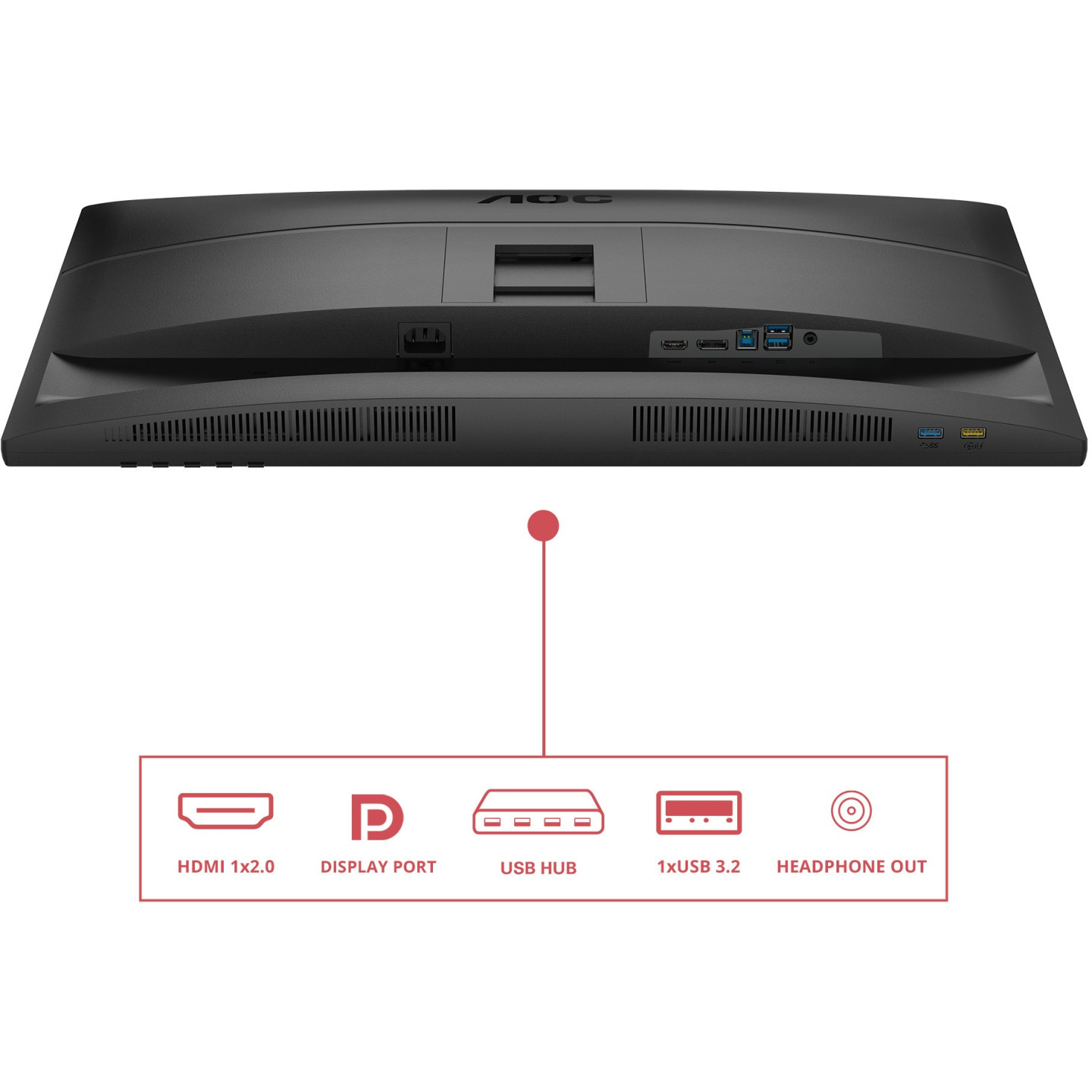 AOC Q27E4U 27" QHD 120Hz IPS USB Hub Monitor - Black (Boxed) — Buy in Cyprus with Fast Delivery