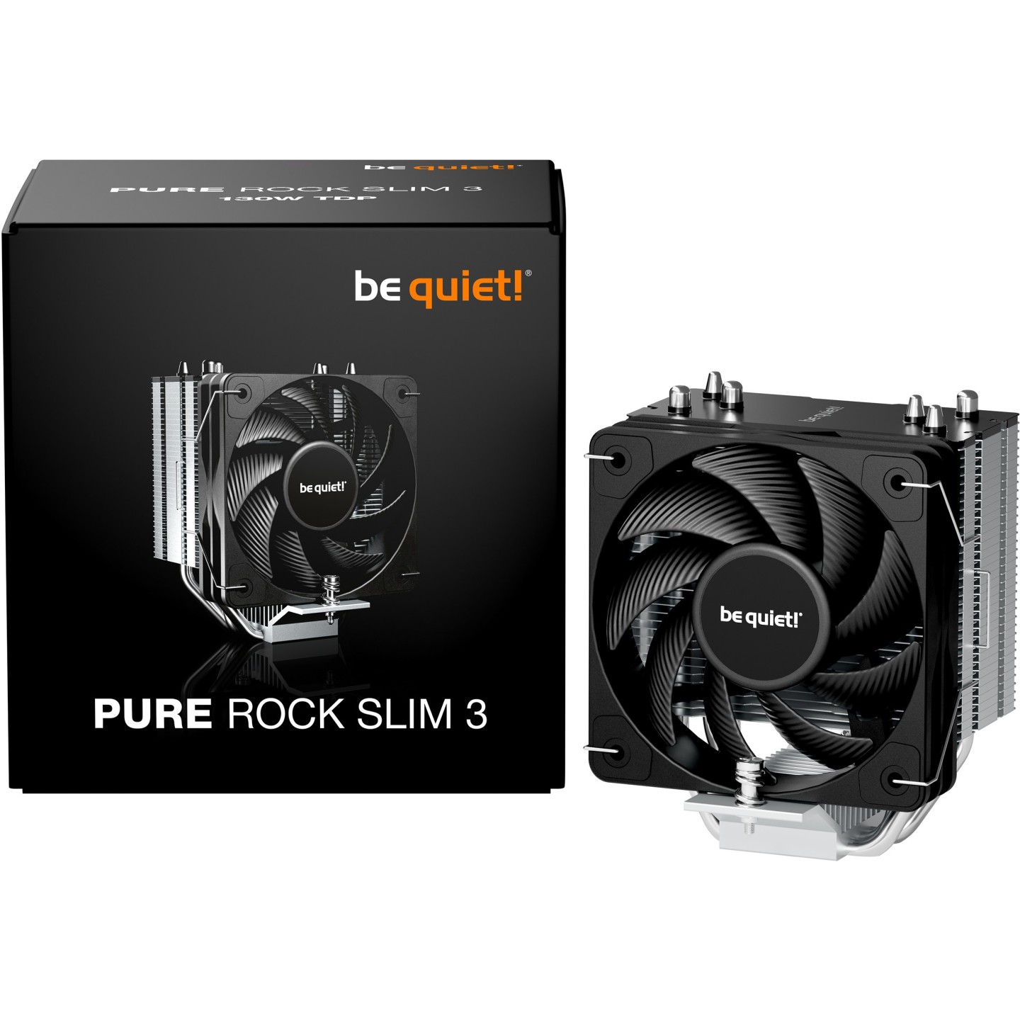 be quiet! Pure Rock Slim 3 100mm CPU Air Cooler - LGA1700/AM5 (Boxed) — Buy in Cyprus with Fast Delivery