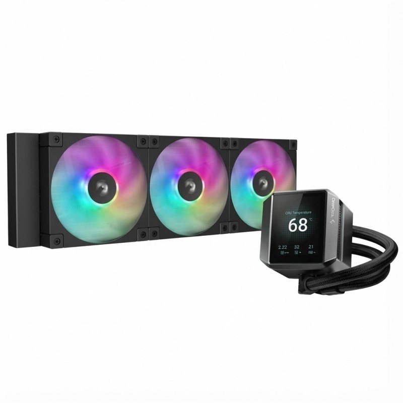 Deepcool Spartacus 360 LCD CPU Liquid Cooler - 360mm AIO Black (Boxed) — Buy in Cyprus with Fast Delivery