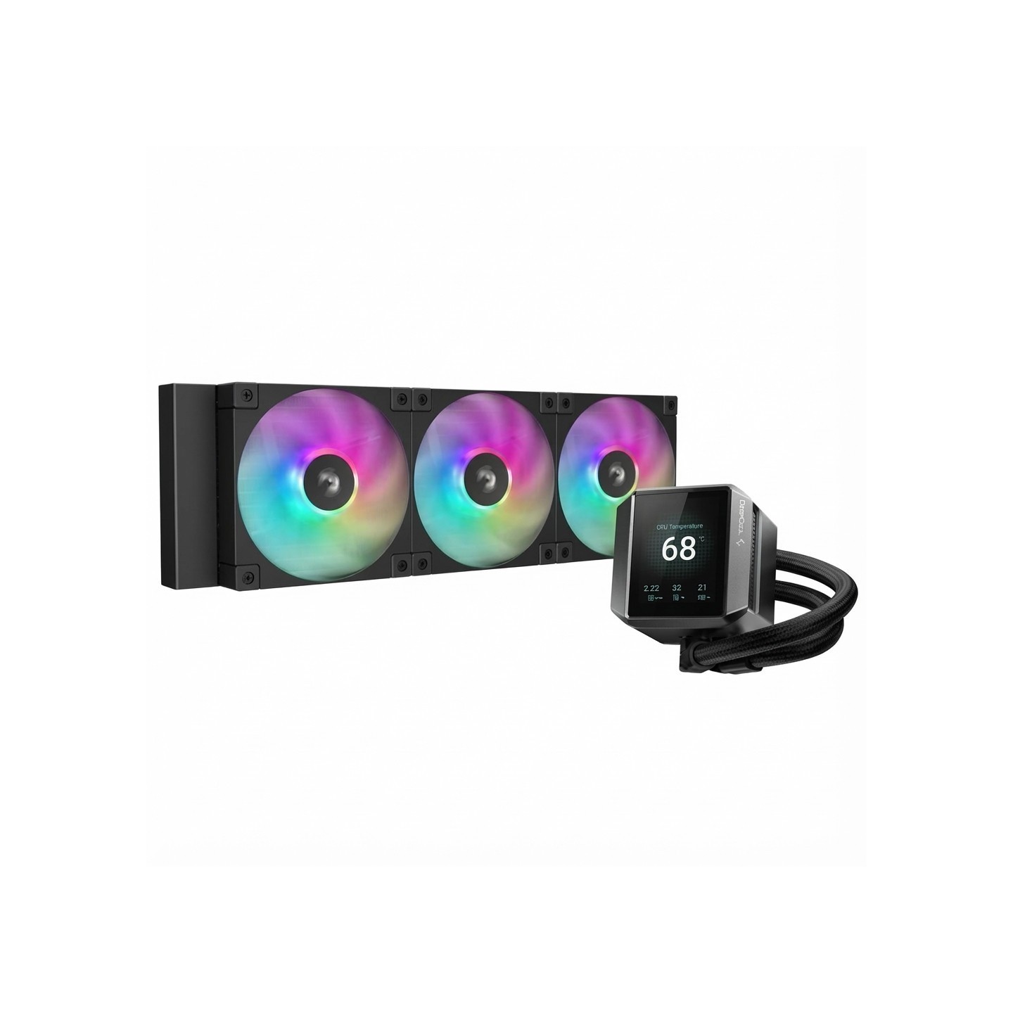 Deepcool Spartacus 360 LCD CPU Liquid Cooler - 360mm AIO Black (Boxed) — Buy in Cyprus with Fast Delivery