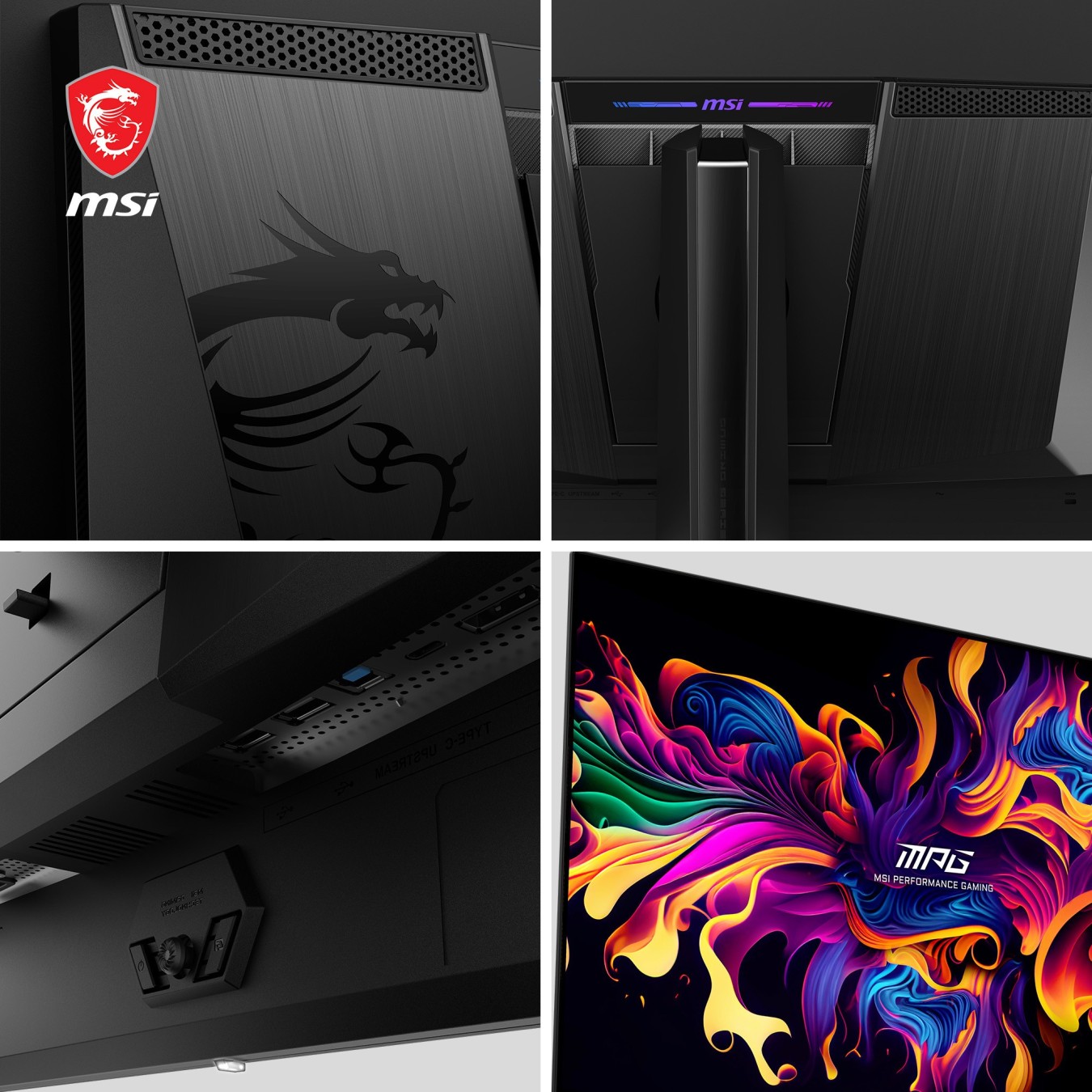 MSI MPG - 321URXDE - QD-OLED, 80 cm (31.5 in), Black, UltraHD 4K, Adaptive-Sync, USB-C, 240 Hz panel