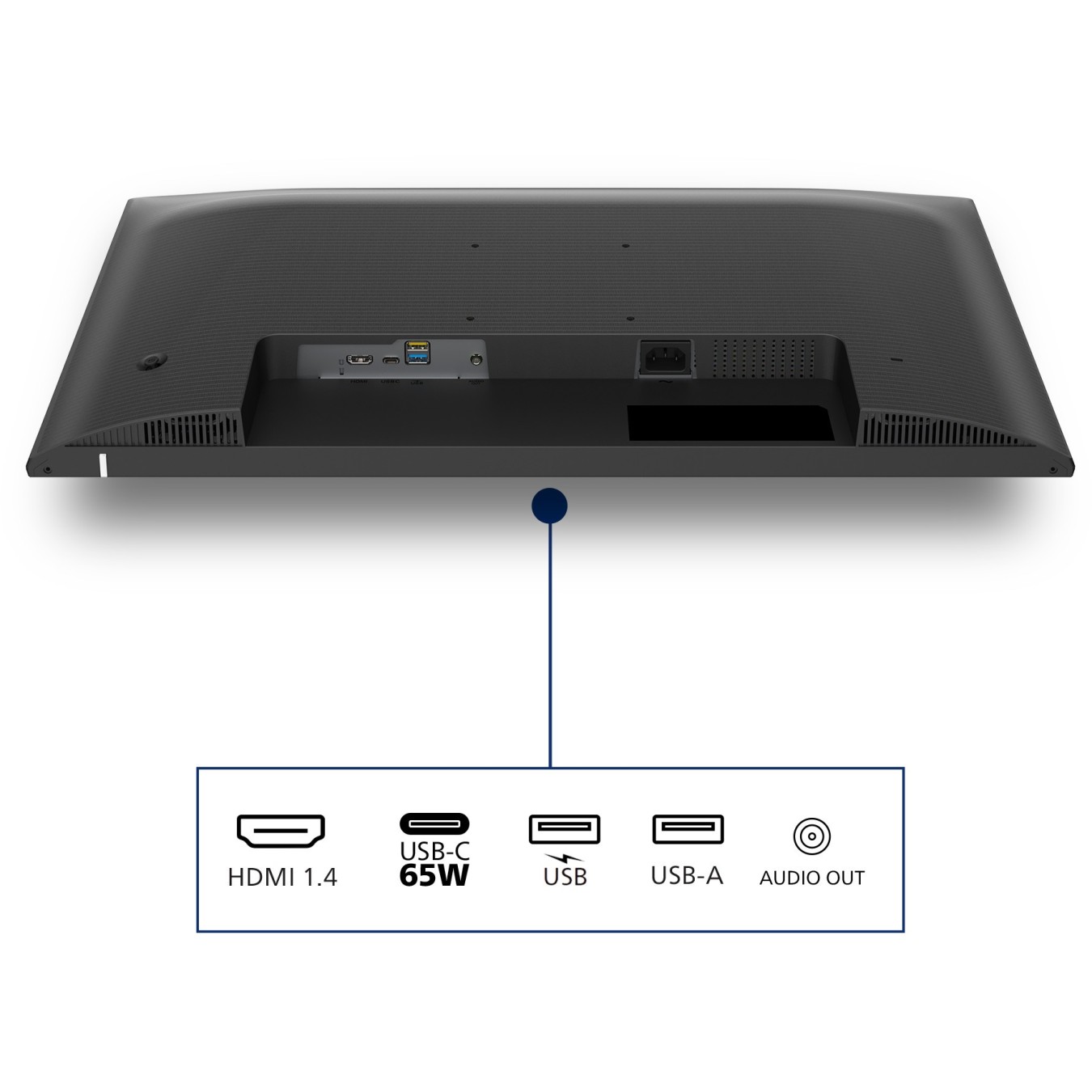 Philips Monitor - 27E1N1600AE - 68.6cm 27' (2560x1440) 16:9 QHD IPS 1ms 100Hz HDMI USB-C Speaker Black