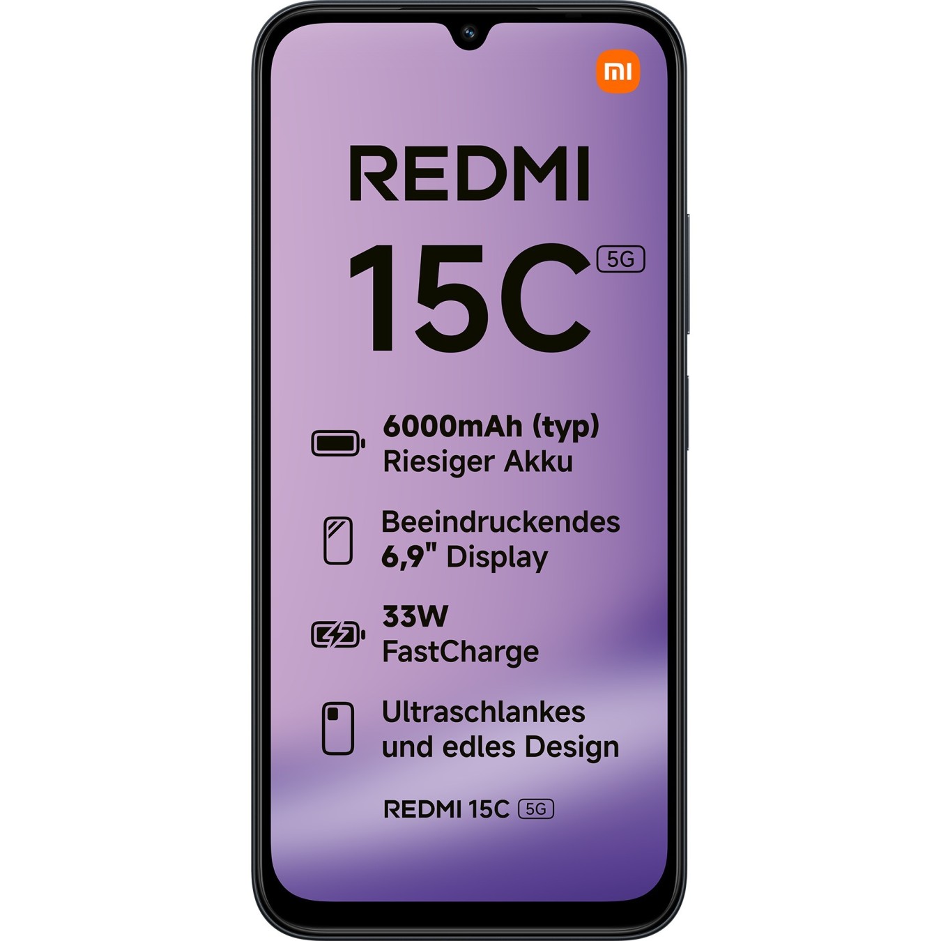 Xiaomi Redmi - 15C - 5G Dual SIM 4RAM 128GB Midnight Black — Buy in Cyprus with Fast Delivery