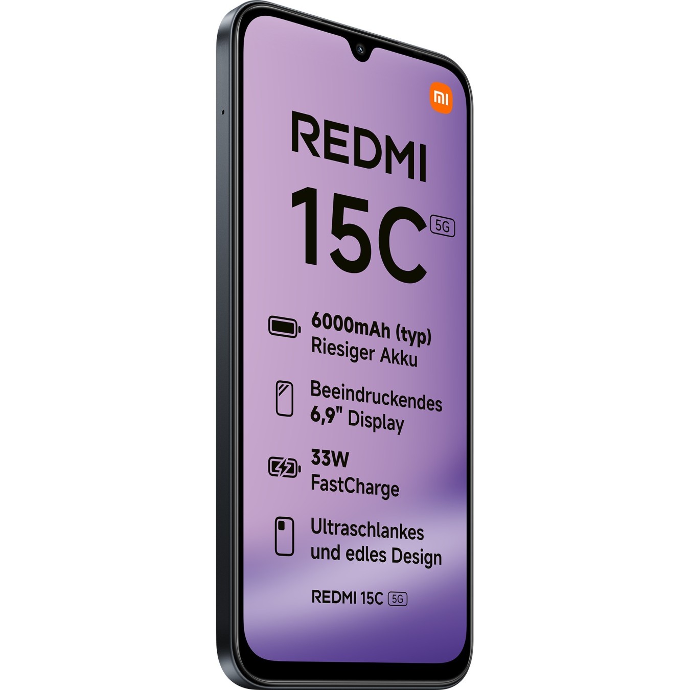 Xiaomi Redmi - 15C - 5G Dual SIM 4RAM 128GB Midnight Black — Buy in Cyprus with Fast Delivery