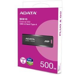 Buy ADATA 1000 GB - SC610 - Black USB-A 3.2 Gen 2 in Cyprus, Nicosia, Limassol, Larnaka, Pafos