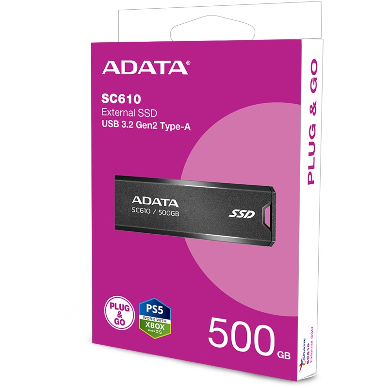Buy ADATA 1000 GB - SC610 - Black USB-A 3.2 Gen 2 in Cyprus, Nicosia, Limassol, Larnaka, Pafos