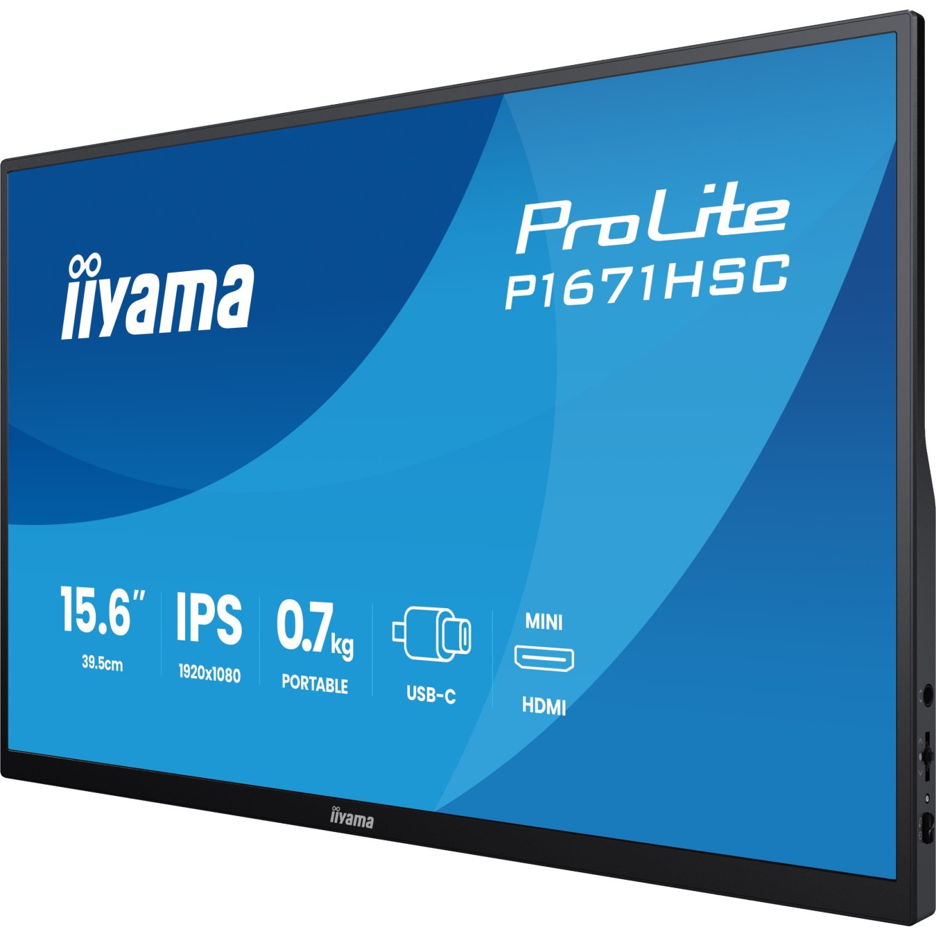 IIYAMA 39.5cm (15.6') - P1671HSC-B1 - 16:9 mHDMI+2xUSB-C IPS — Buy in Cyprus with Fast Delivery