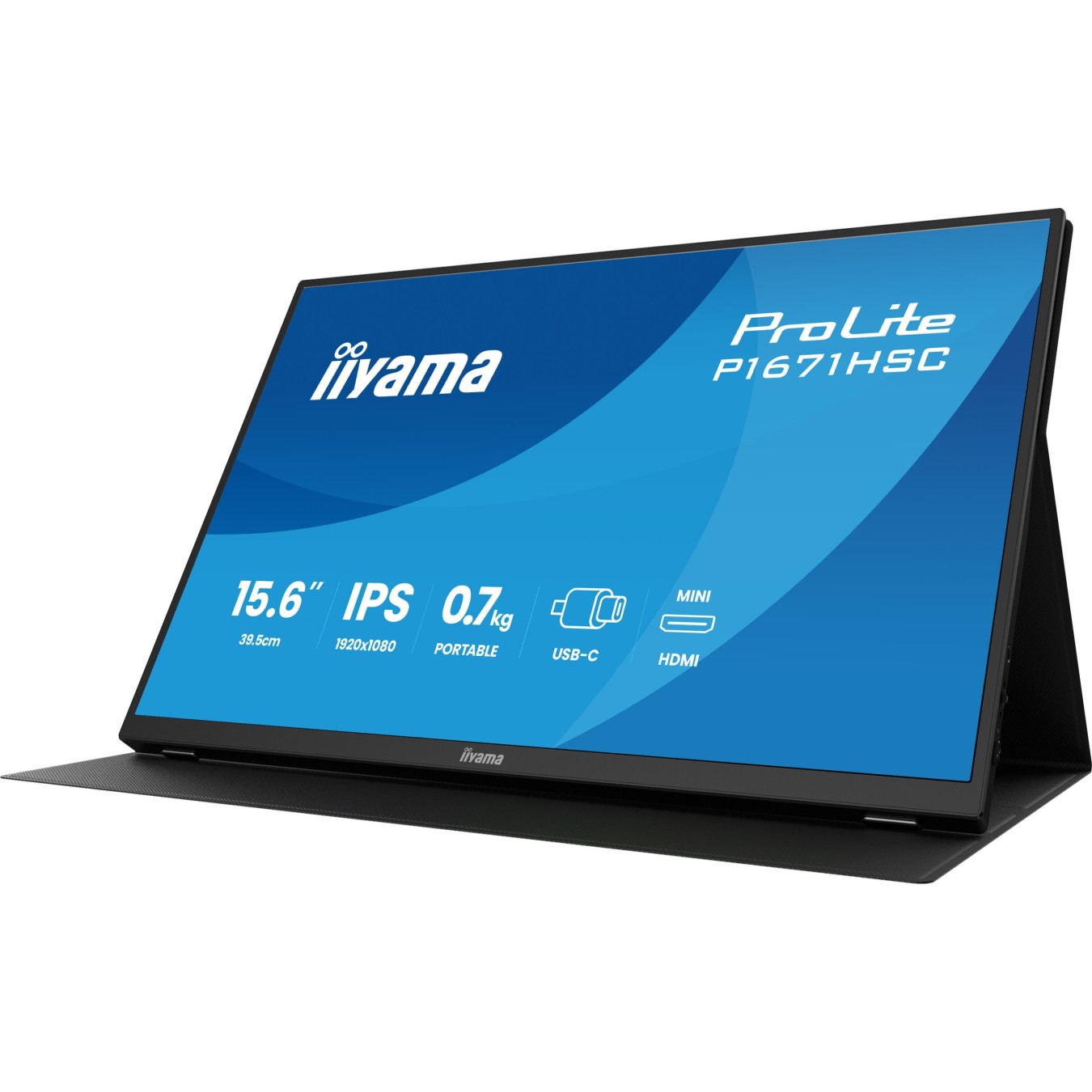 IIYAMA 39.5cm (15.6') - P1671HSC-B1 - 16:9 mHDMI+2xUSB-C IPS — Buy in Cyprus with Fast Delivery