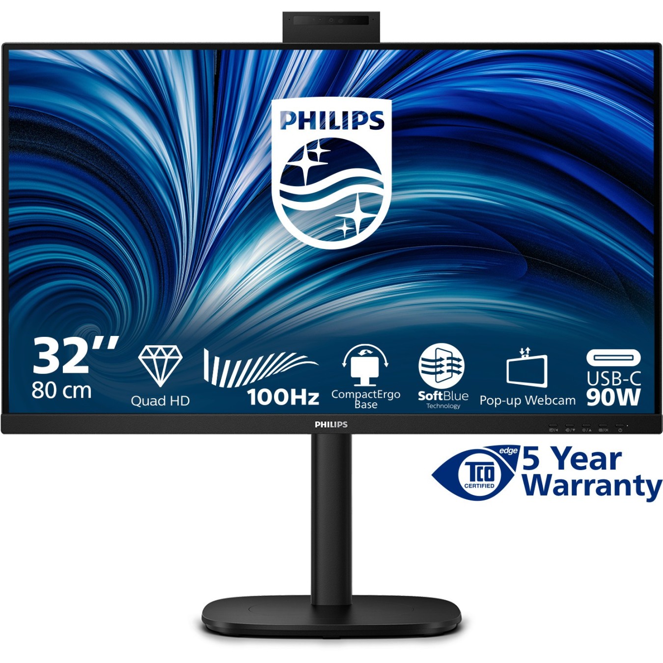 Philips Monitor B-Line BLine - 32B2U3601H 00 — Buy in Cyprus with Fast Delivery
