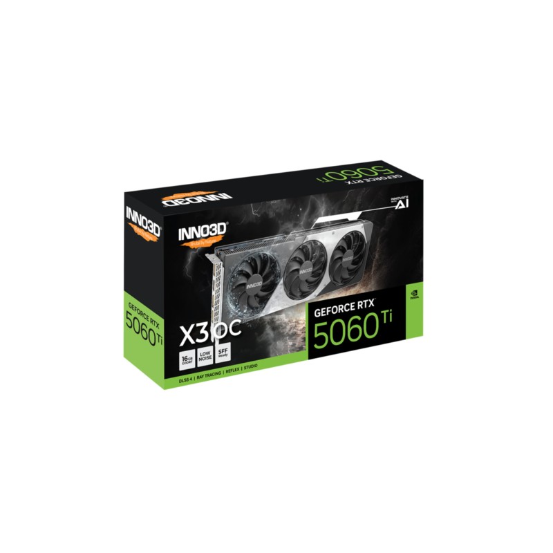 Buy INNO3D GeForce RTX 5060 Ti X3 OC - 16GB - 2602 MHz Boost - Triple-Fan in Cyprus, Nicosia, Limassol, Larnaka, Pafos