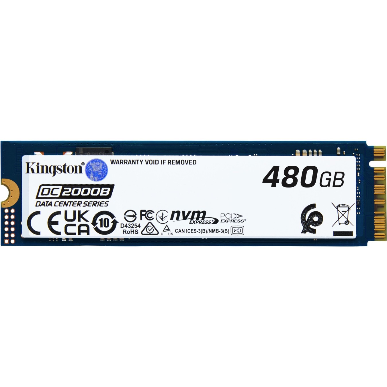 Kingston Enterprise M.2 480GB - DC2000B - NVMe PCIe 4.0 x4 — Buy in Cyprus with Fast Delivery