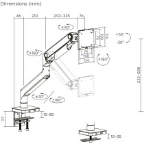 DIGITUS Single Monitor Arm - 49-inch - 20 kg — Buy in Cyprus with Fast Delivery