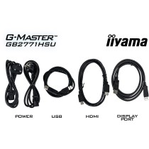 68.6 cm 27? (1920×1080) iiyama GB2771HSU-B1 16:9 FHD Fast IPS 0.4 ms 240 Hz HDMI 2× DisplayPort USB-C VESA 100×100 Black