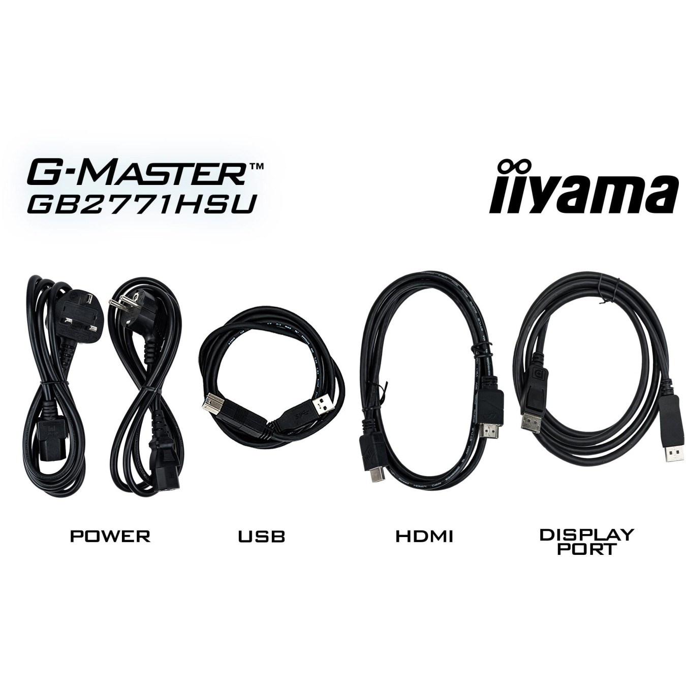 68.6 cm 27? (1920×1080) iiyama GB2771HSU-B1 16:9 FHD Fast IPS 0.4 ms 240 Hz HDMI 2× DisplayPort USB-C VESA 100×100 Black
