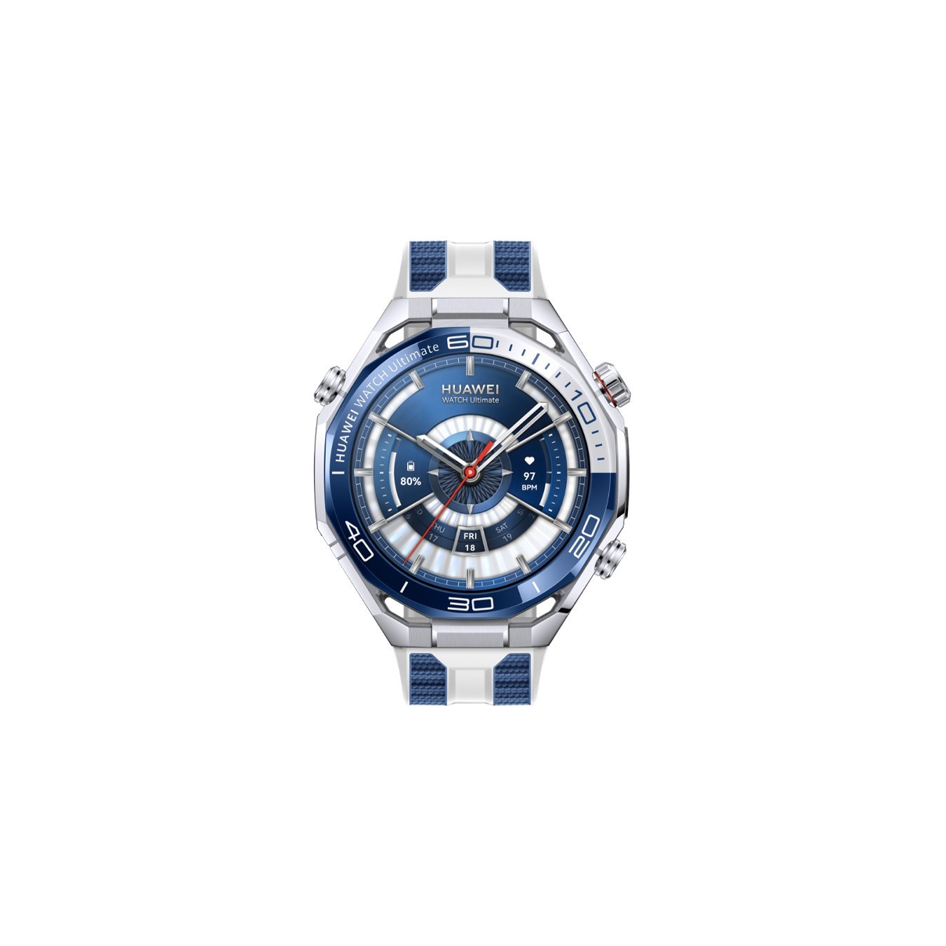 HUAWEI WATCH Ultimate 2 - March-B29 - Blue and White Fluoroelastomer — Buy in Cyprus with Fast Delivery