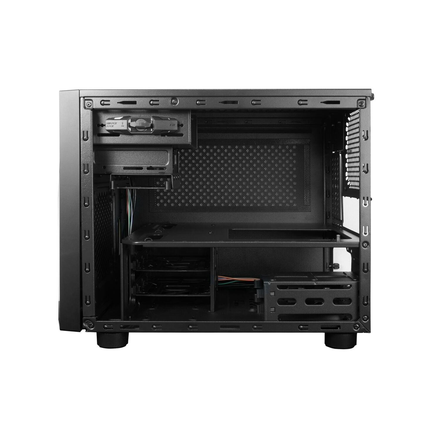 Chieftec CI-02B-OP PC Case - Cube Micro-ATX/Mini-ITX, Black, 320mm GPU, 160mm CPU Cooler Clearance