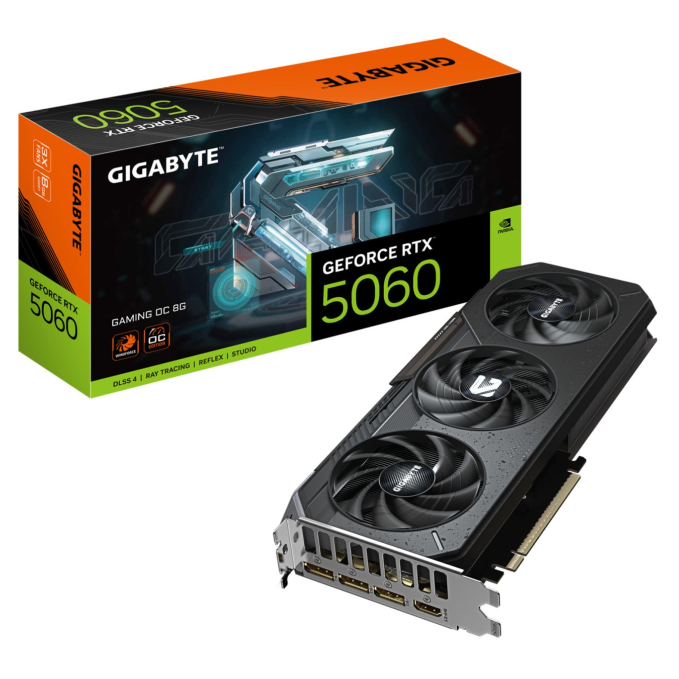 Gigabyte GeForce RTX 5060 Gaming OC - Black, 8GB GDDR7, 2595 MHz, PCIe 5.0 — Buy in Cyprus with Fast Delivery