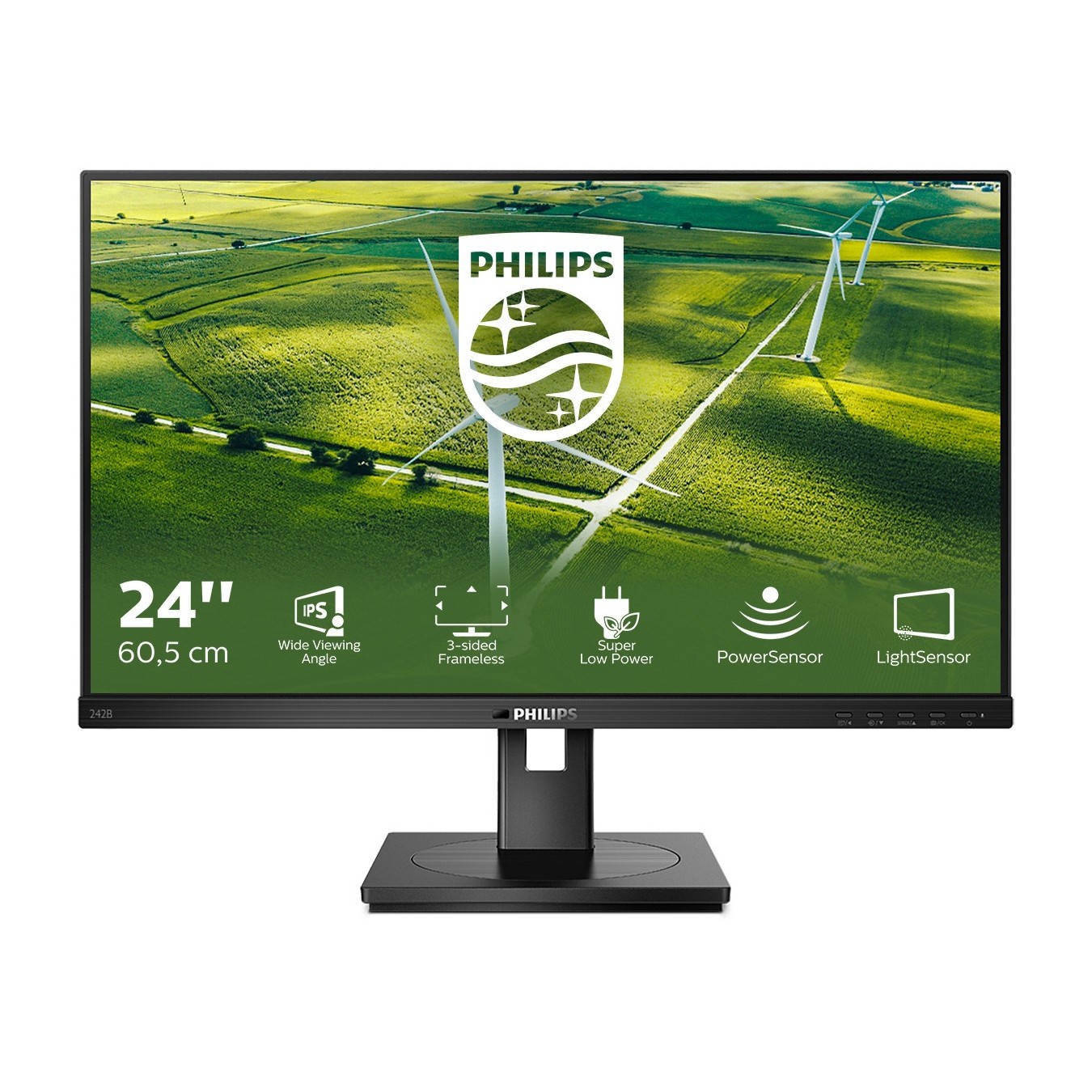 Philips 60.5 cm (23.8 inches) - 242B1G - 16:9 DVI+HDMI+DP+USB IPS — Buy in Cyprus with Fast Delivery