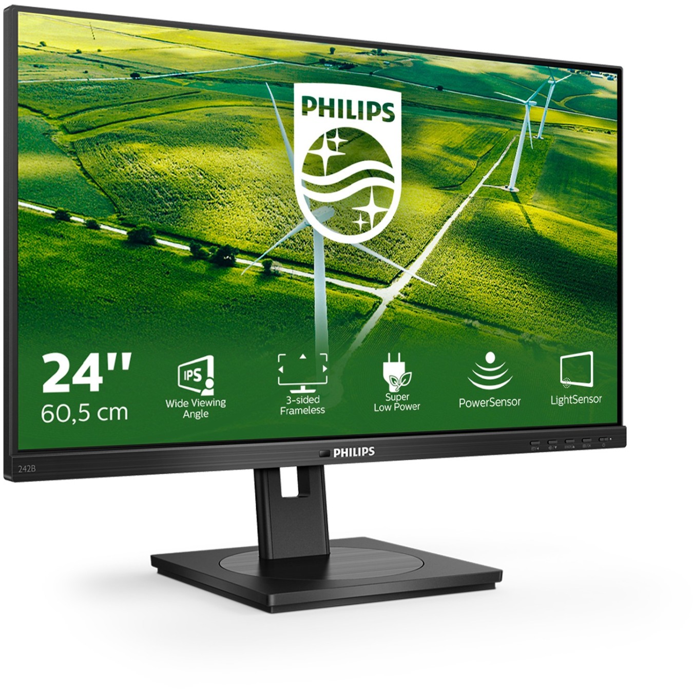Philips 60.5 cm (23.8 inches) - 242B1G - 16:9 DVI+HDMI+DP+USB IPS — Buy in Cyprus with Fast Delivery