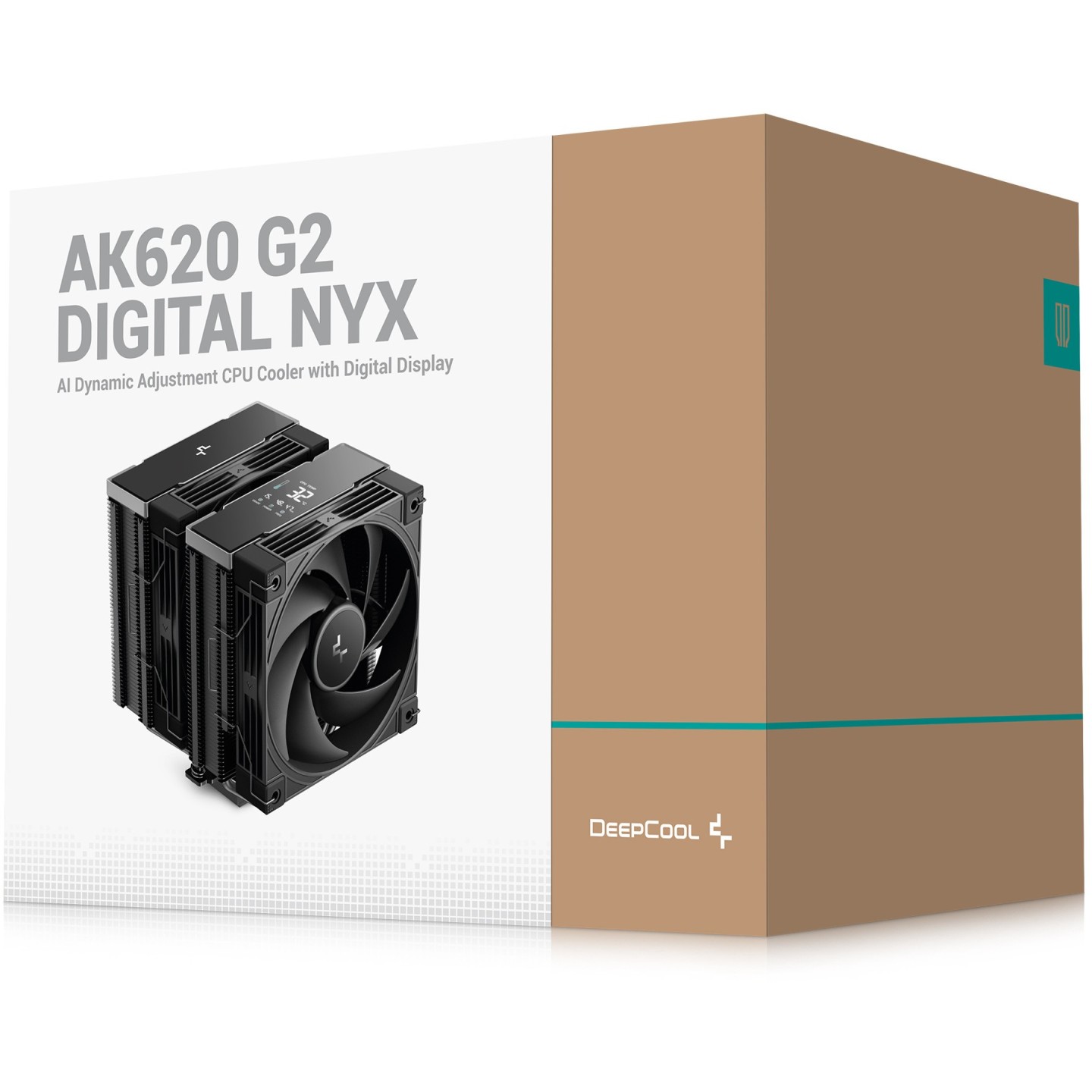 DeepCool AK620 G2 Digital NYX CPU Air Cooler - Dual 120mm Fans LCD (Boxed) — Buy in Cyprus with Fast Delivery