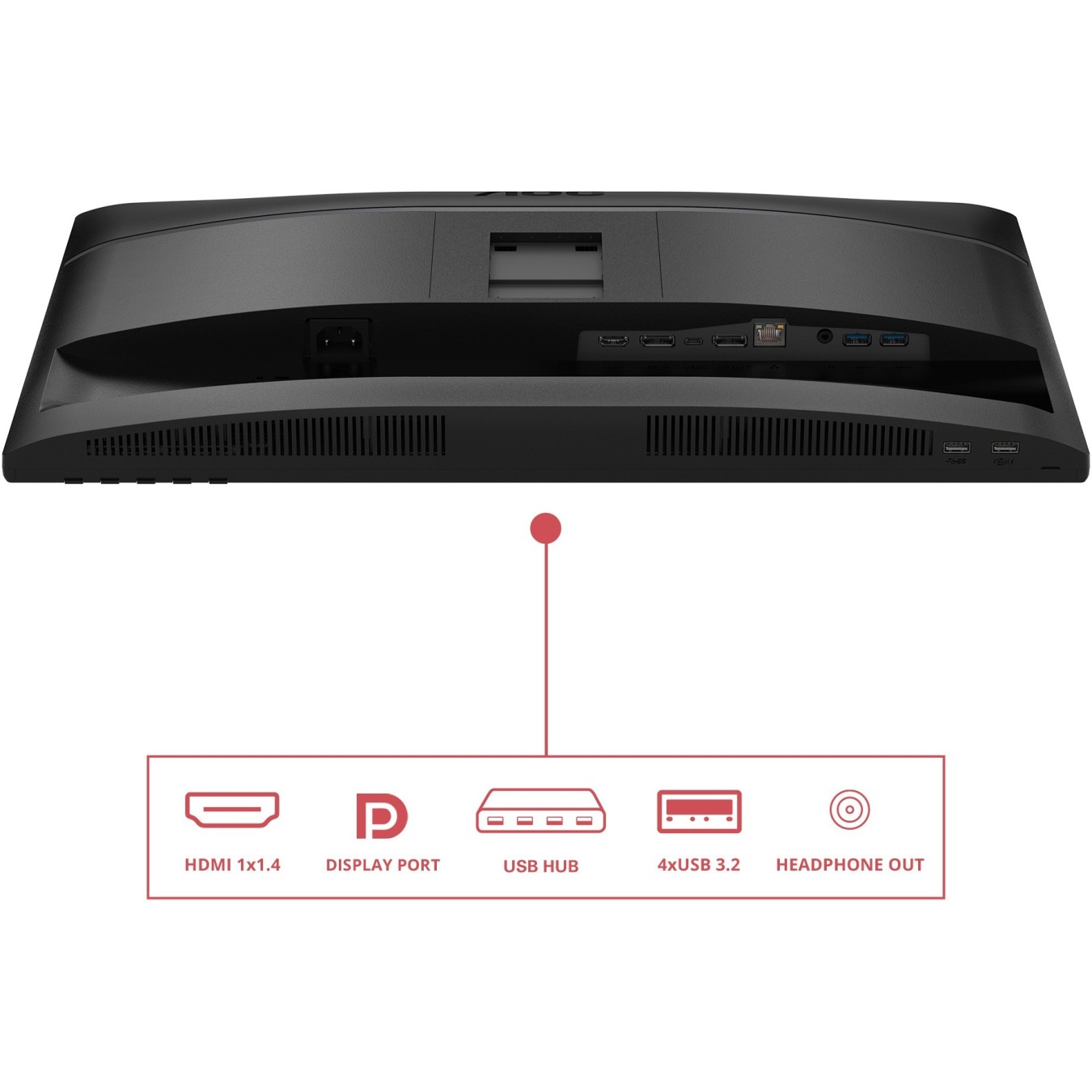 AOC 60.5cm (23.8') - 24E4CV - 16:09 HDMI+DP+USB-C Lift black — Buy in Cyprus with Fast Delivery