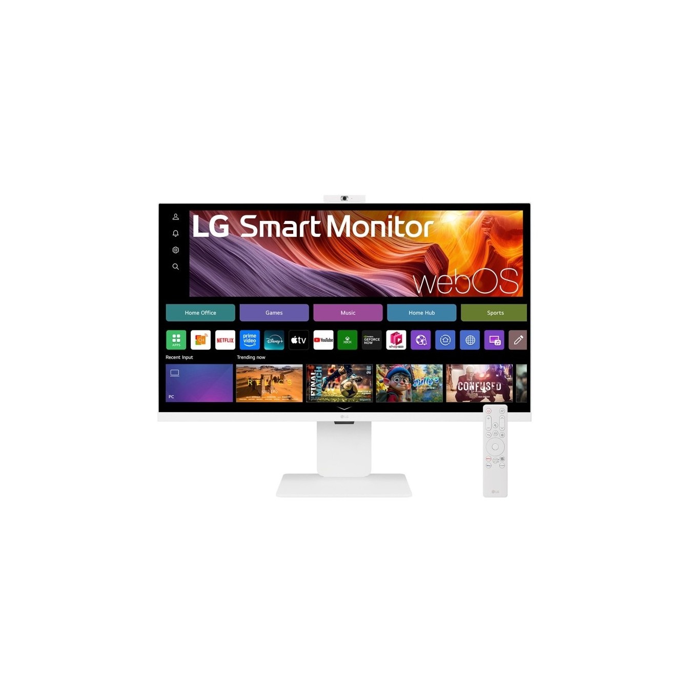 LG Monitor - 32U850SA-W - 80.0 cm 31.5" (3840×2160) 16:9 IPS 5 ms 60Hz USB-C (90 W)×3 HDMI×2 HDR10 400 cd/m2 webOS White