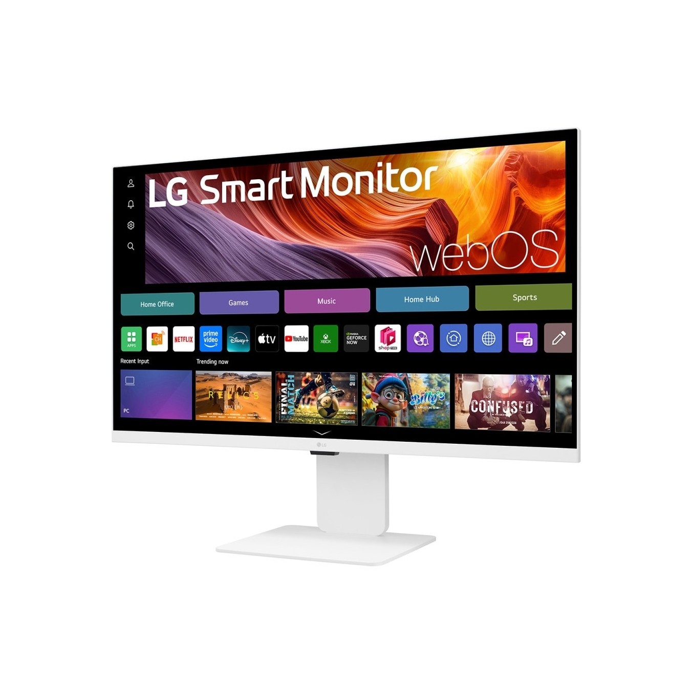LG Monitor - 32U850SA-W - 80.0 cm 31.5" (3840×2160) 16:9 IPS 5 ms 60Hz USB-C (90 W)×3 HDMI×2 HDR10 400 cd/m2 webOS White