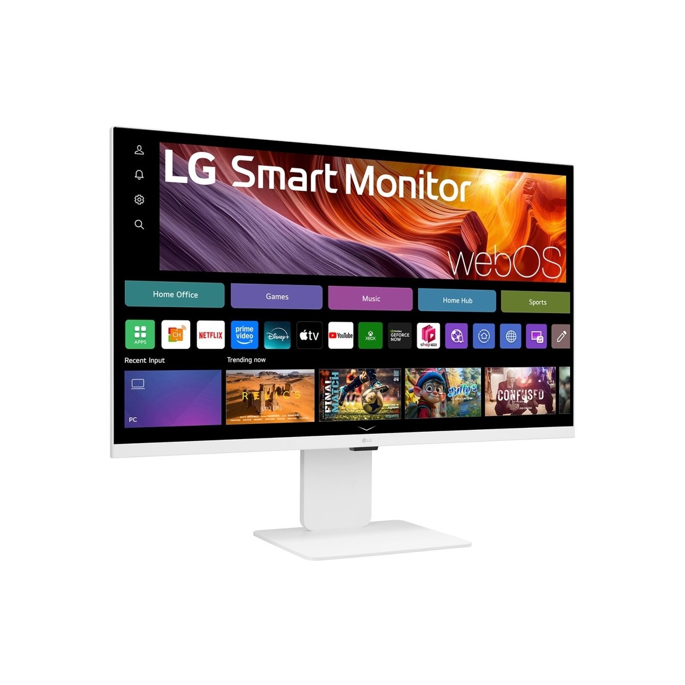 LG Monitor - 32U850SA-W - 80.0 cm 31.5" (3840×2160) 16:9 IPS 5 ms 60Hz USB-C (90 W)×3 HDMI×2 HDR10 400 cd/m2 webOS White