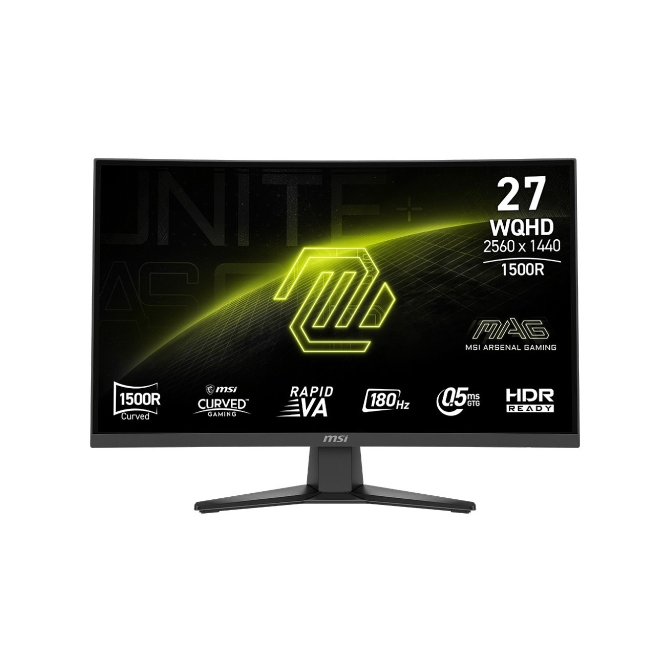 MSI Rapid VA WQHD Gaming Display 68.6 cm (27'') - MAG 275CQFDE E18 - Rapid VA, WQHD, 68.6 cm (27'')
