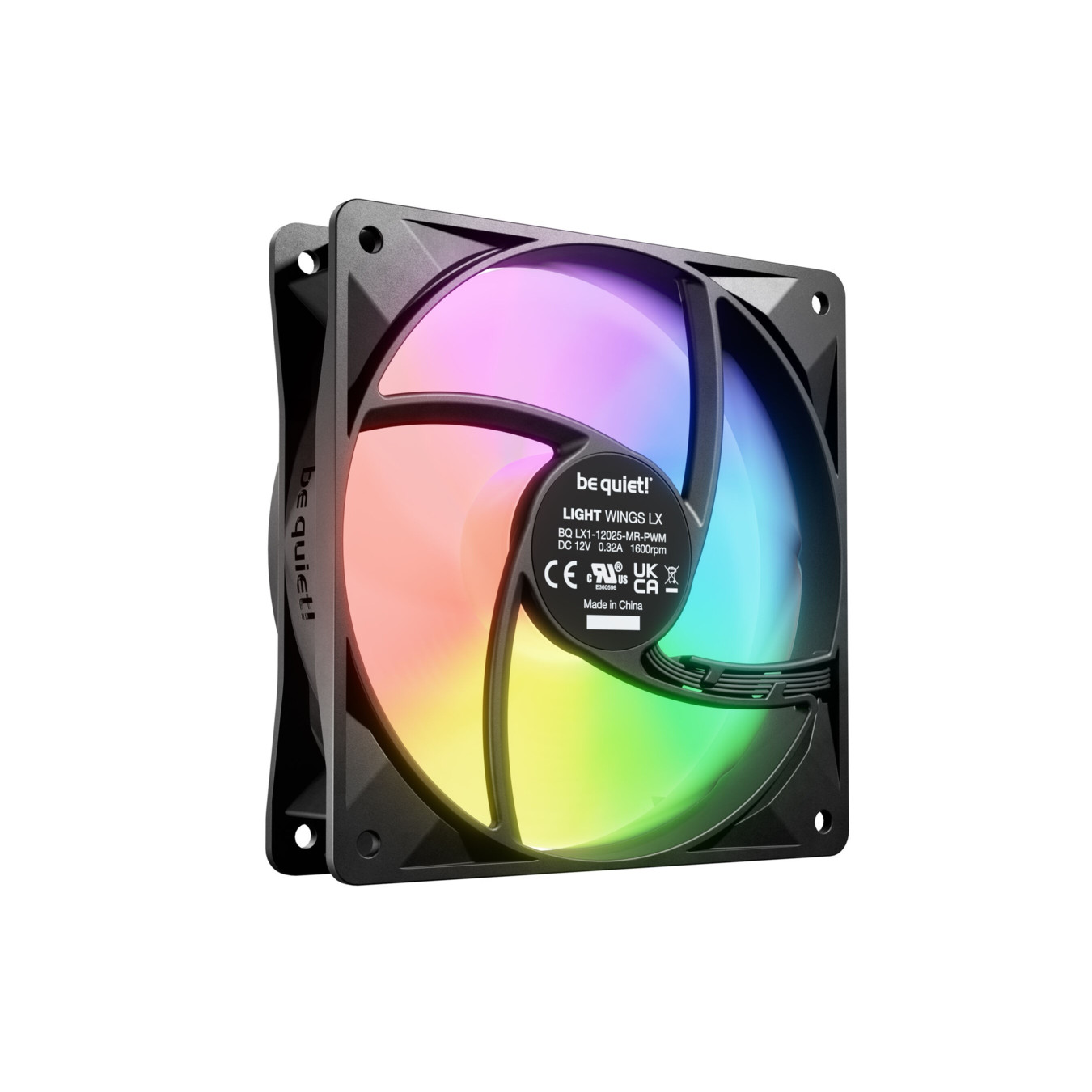 be quiet! Light Wings LX 120mm PWM Case Fan - ARGB Illumination, 4-pin PWM — Buy in Cyprus with Fast Delivery